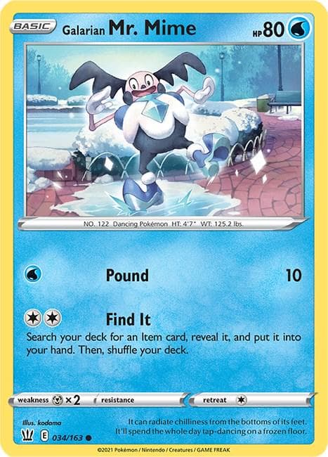 Galarian Mr. Mime #34 — Pokemon Battle Styles