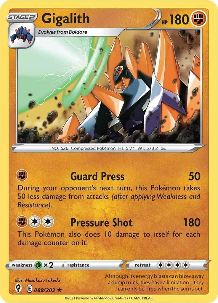 Gigalith #88 — Pokemon Evolving Skies