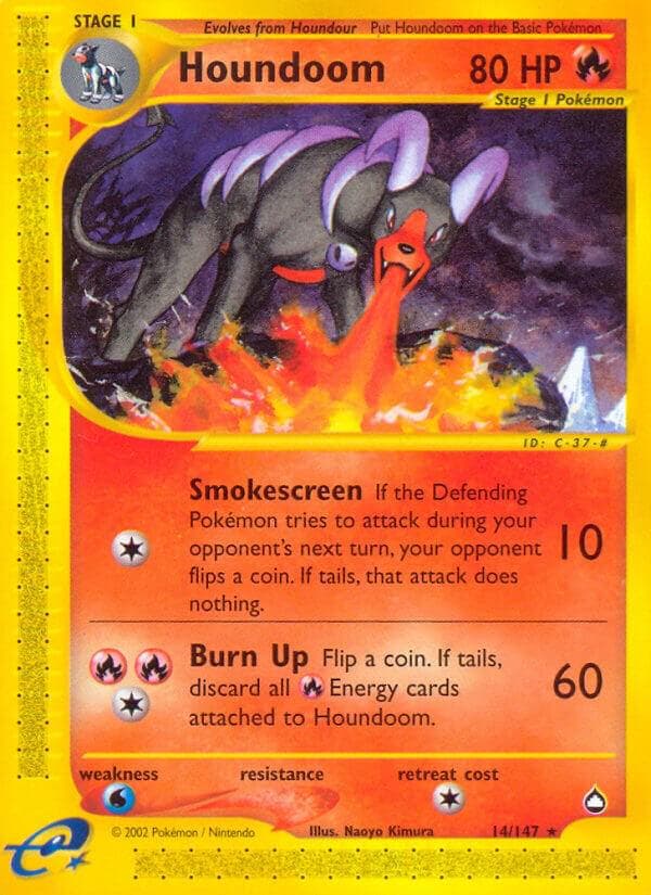 Houndoom #14 — Pokemon Aquapolis