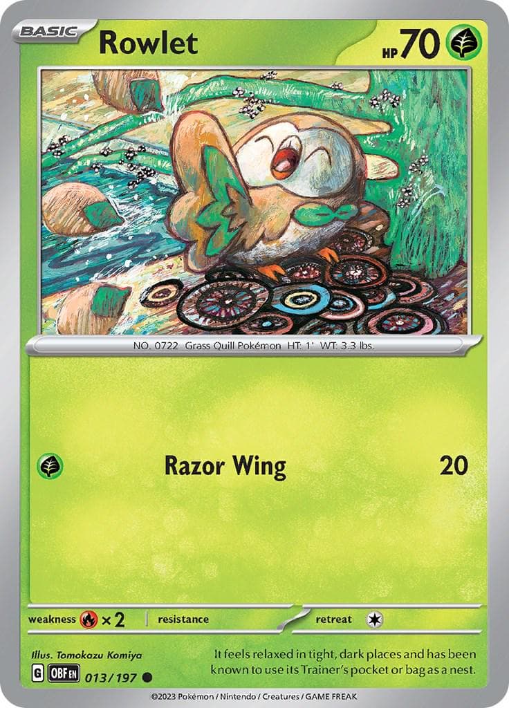 Rowlet #13 — Pokemon Obsidian Flames