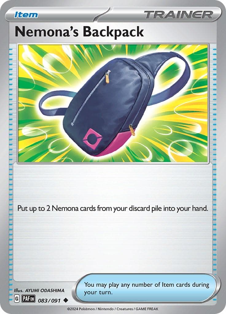 Nemona's Backpack #83 — Pokemon Paldean Fates