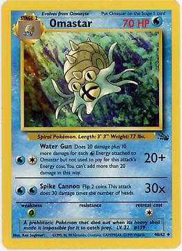 Omastar #40 — Pokemon Fossil