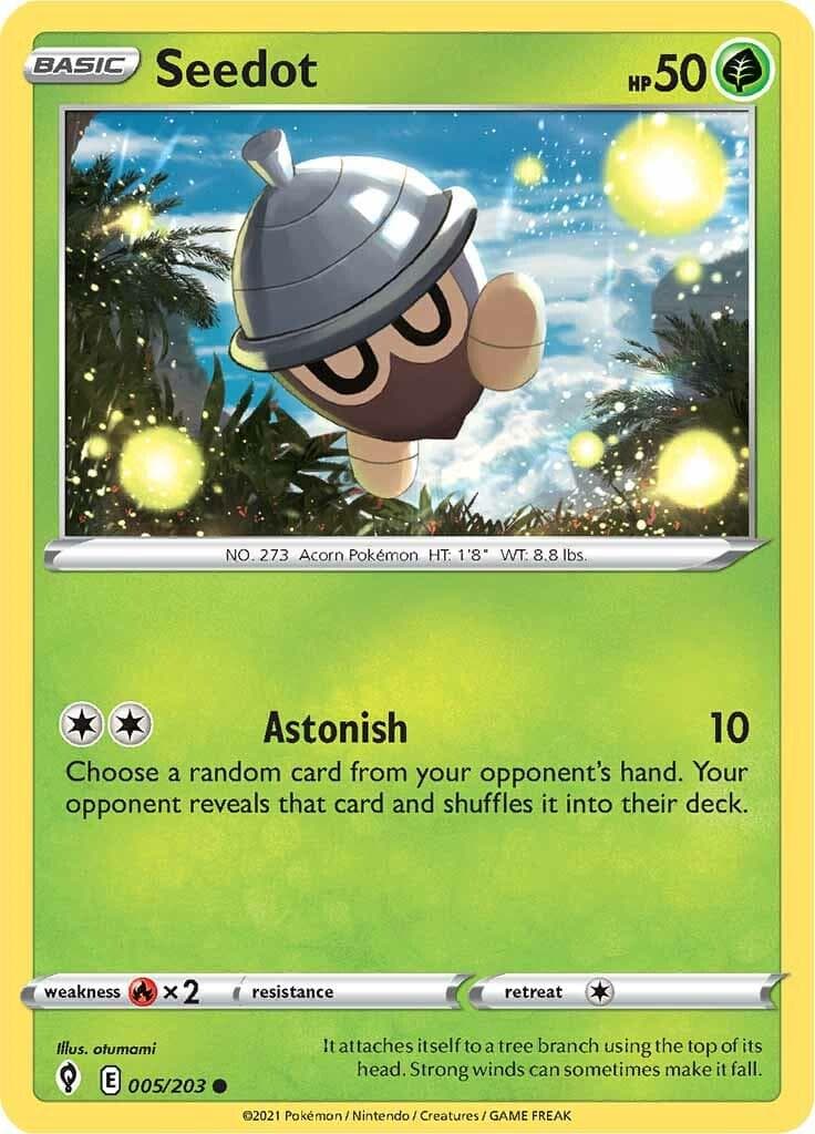 Seedot #5 — Pokemon Evolving Skies