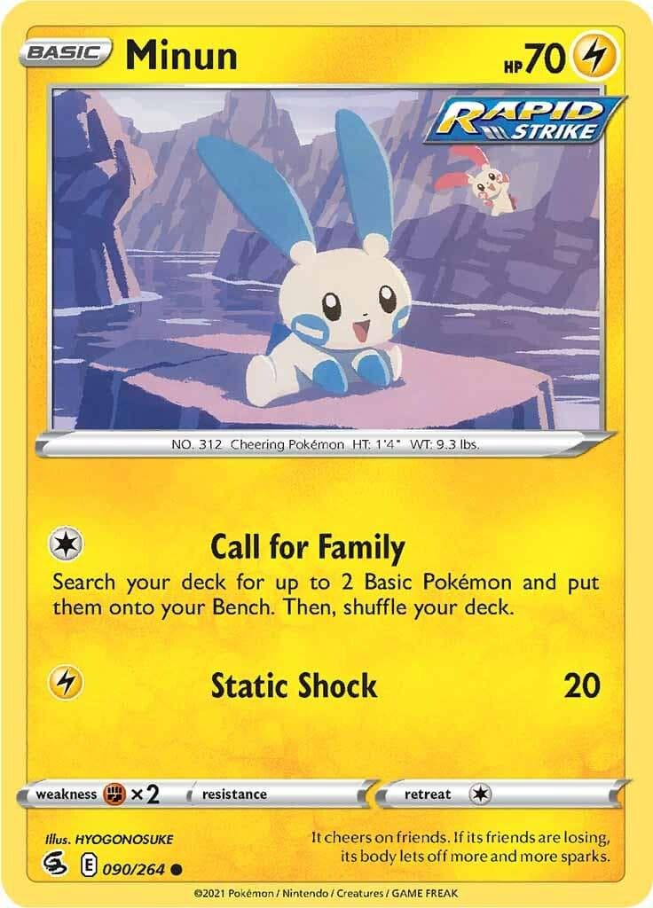 Minun #90 — Pokemon Fusion Strike