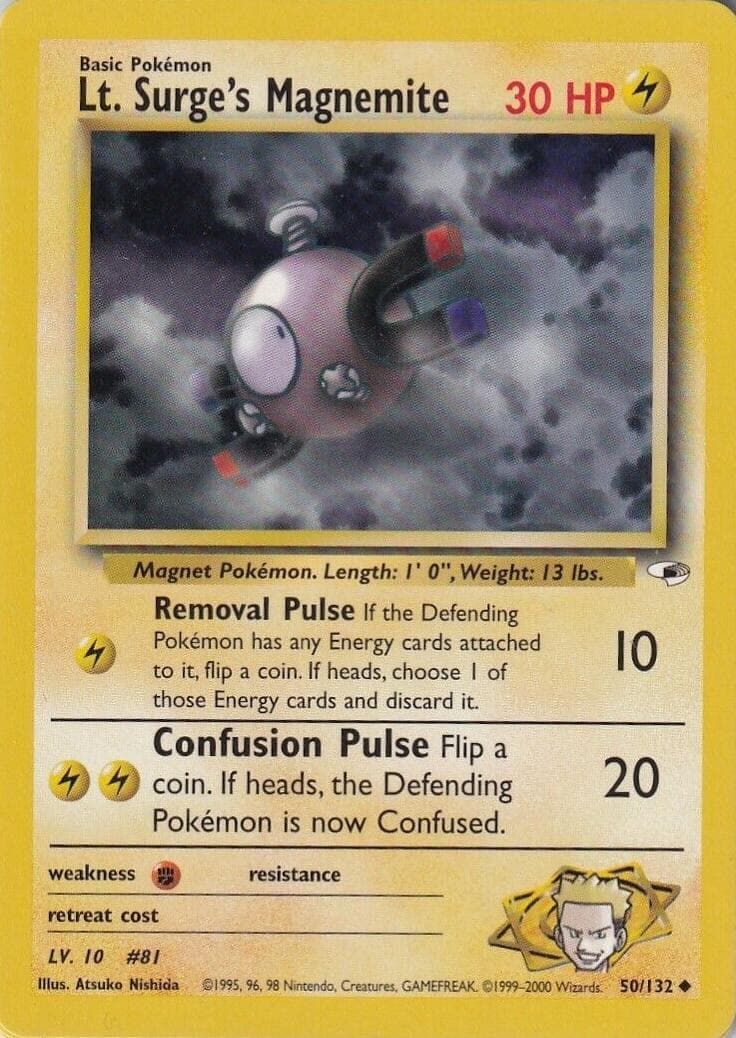 Lt. Surge's Magnemite #50 — Pokemon Gym Heroes