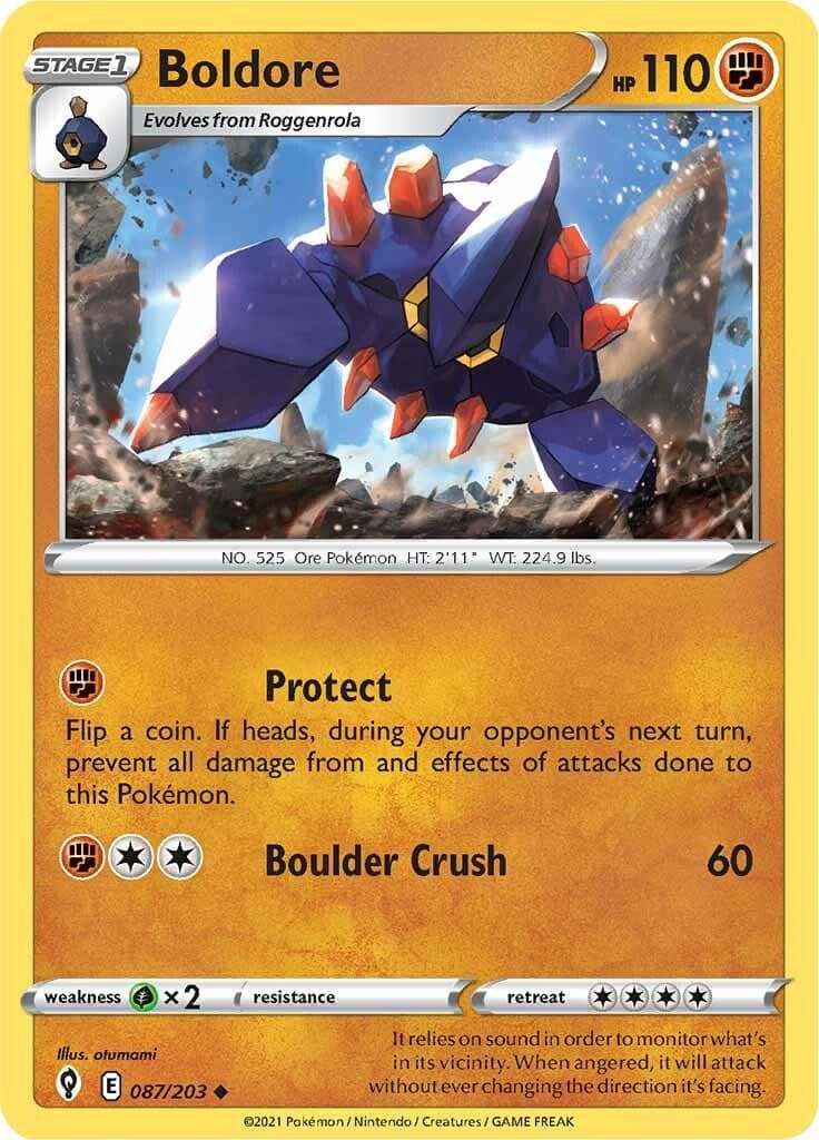 Boldore #87 — Pokemon Evolving Skies