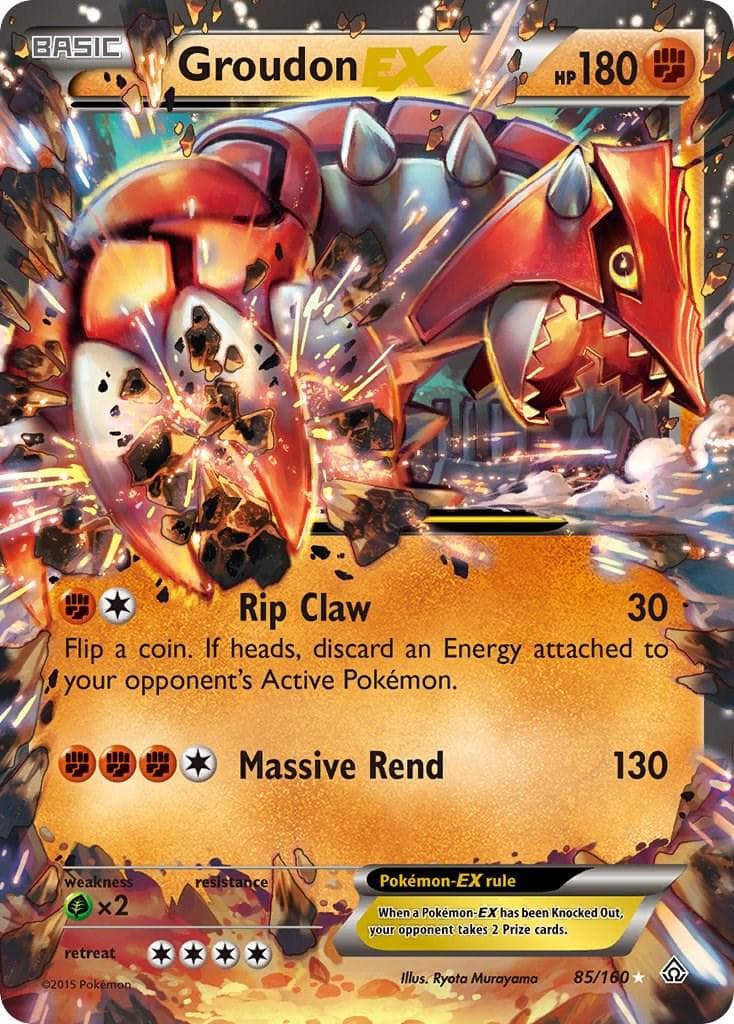 Groudon EX #85 — Pokemon Primal Clash