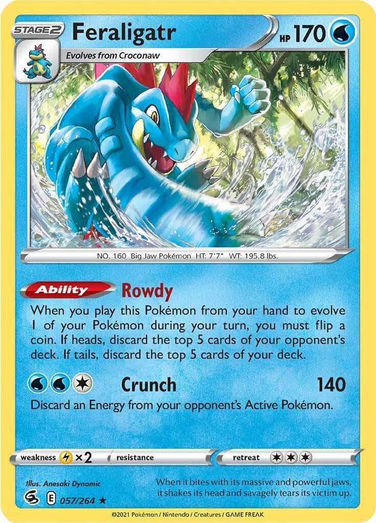 Feraligatr #57 — Pokemon Fusion Strike