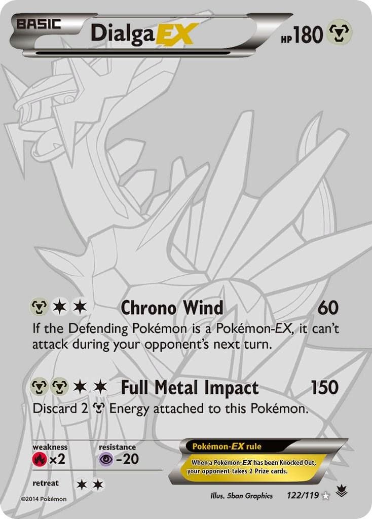 Dialga EX #122 — Pokemon Phantom Forces