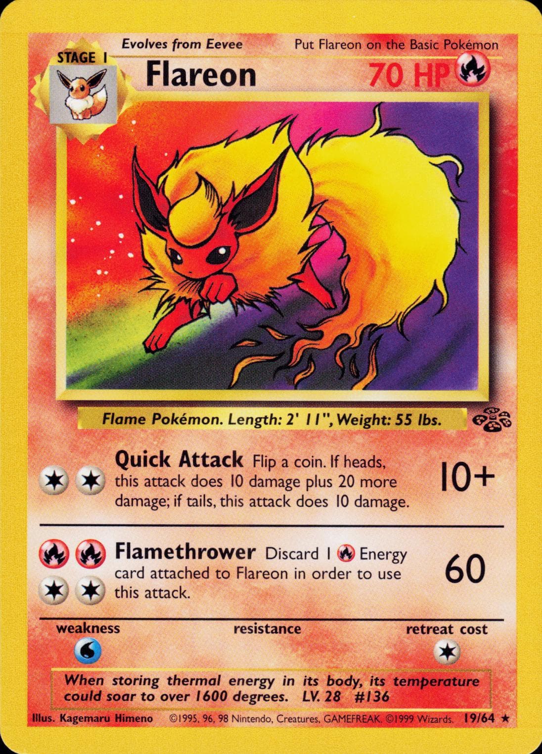 Flareon #19 — Pokemon Jungle