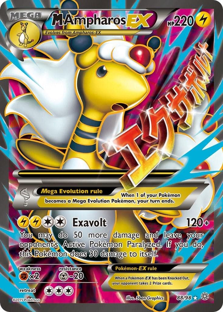 M Ampharos EX #88 — Pokemon Ancient Origins