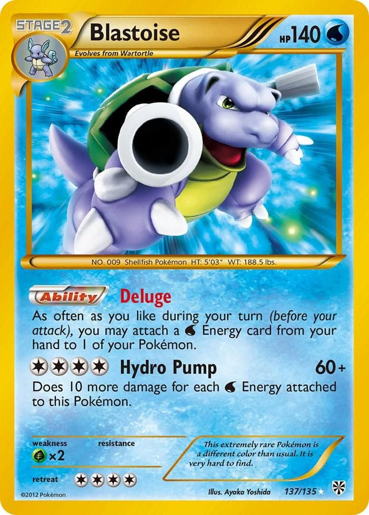 Blastoise #137 — Pokemon Plasma Storm