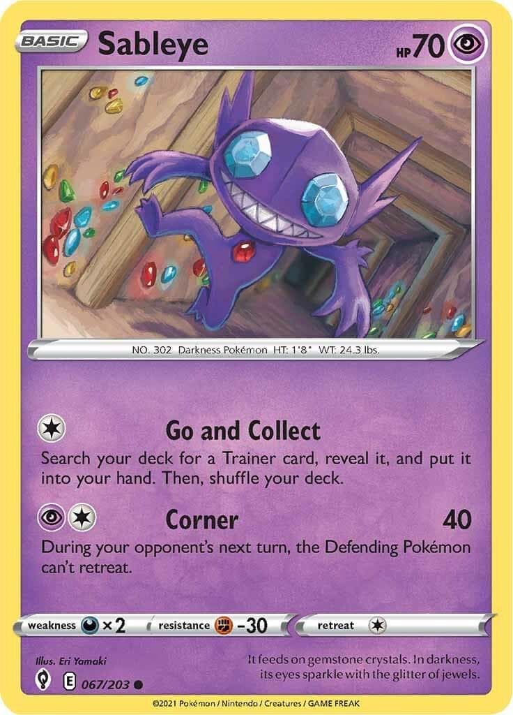 Sableye #67 — Pokemon Evolving Skies