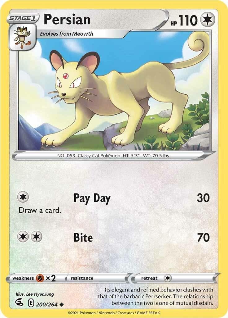 Persian #200 — Pokemon Fusion Strike