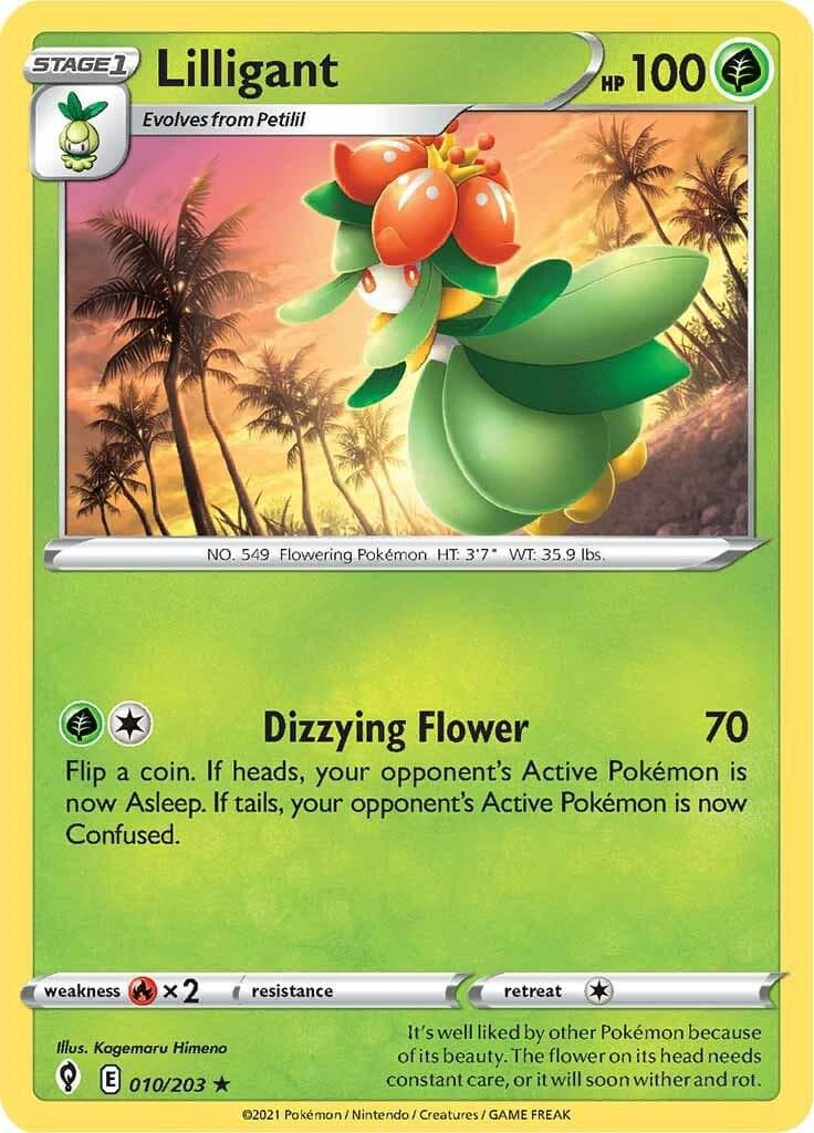Lilligant #10 — Pokemon Evolving Skies