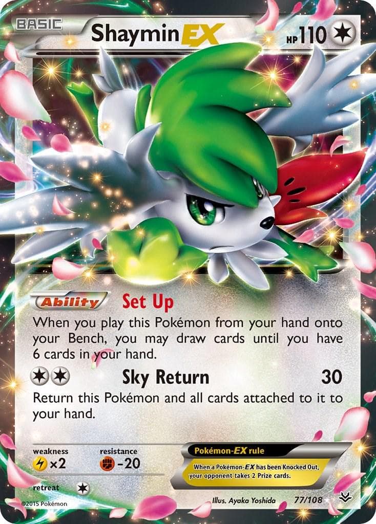 Shaymin EX #77 — Pokemon Roaring Skies