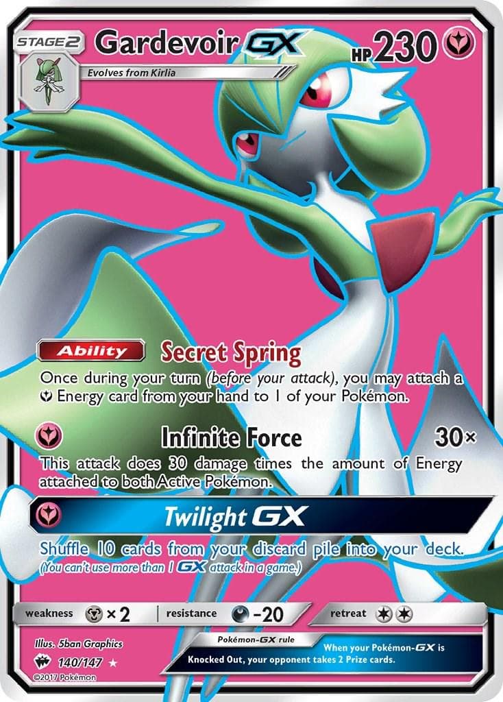 Gardevoir GX #140 — Pokemon Burning Shadows