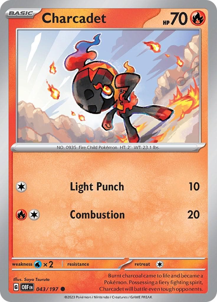 Charcadet #43 — Pokemon Obsidian Flames