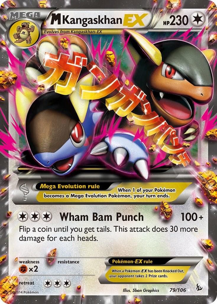 M Kangaskhan EX #79 — Pokemon Flashfire