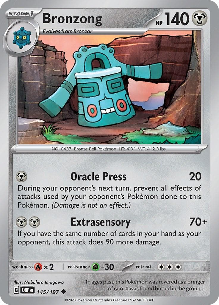 Bronzong #145 — Pokemon Obsidian Flames