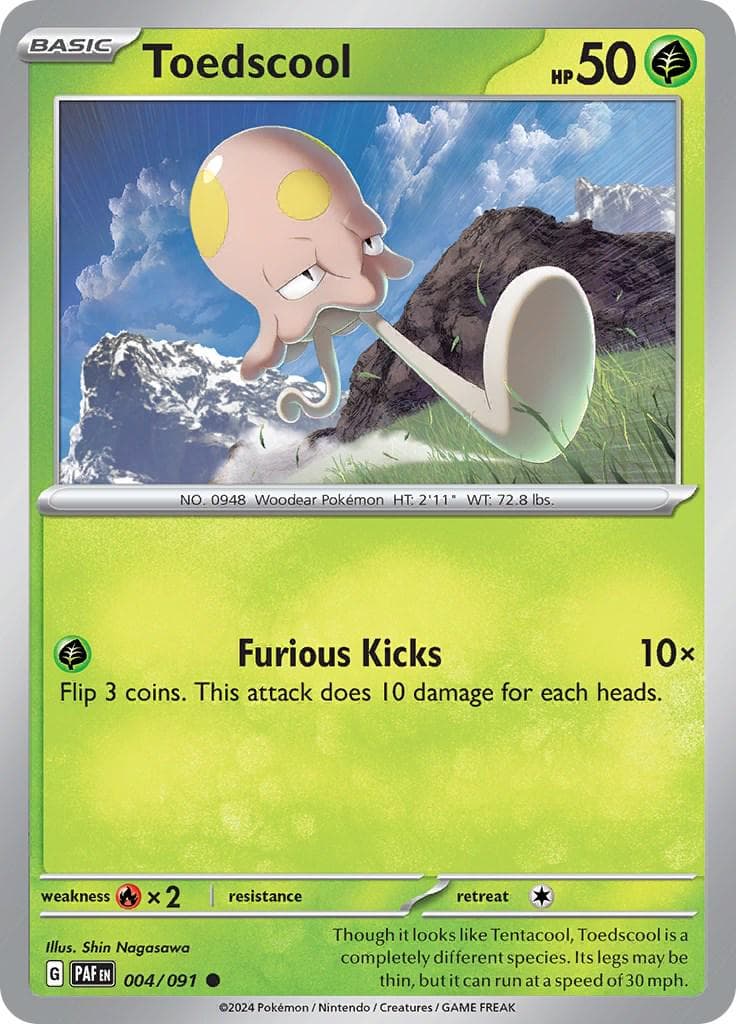 Toedscool #4 — Pokemon Paldean Fates