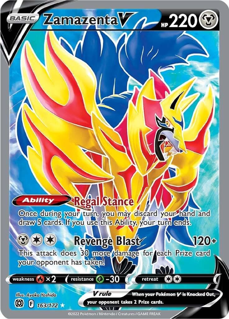 Zamazenta V #163 — Pokemon Brilliant Stars