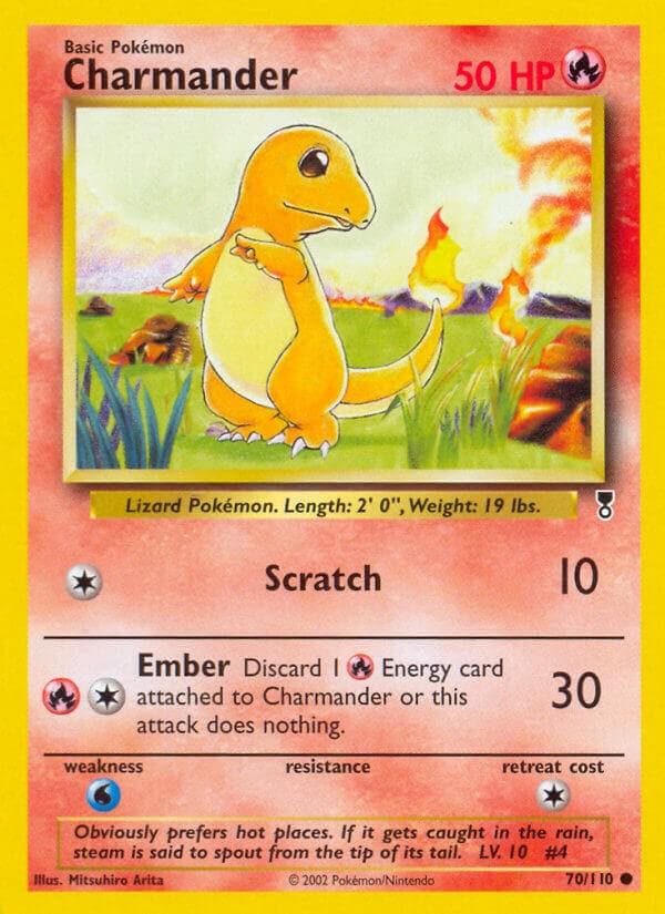 Charmander #70 — Pokemon Legendary Collection