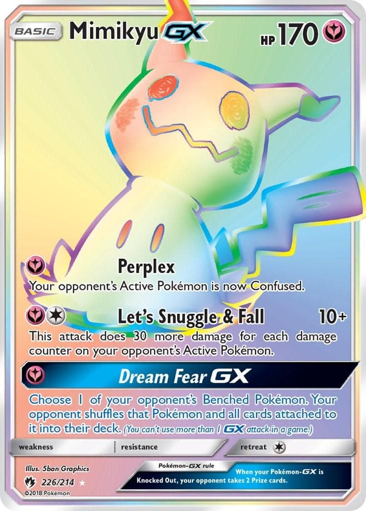 Mimikyu GX #226 — Pokemon Lost Thunder