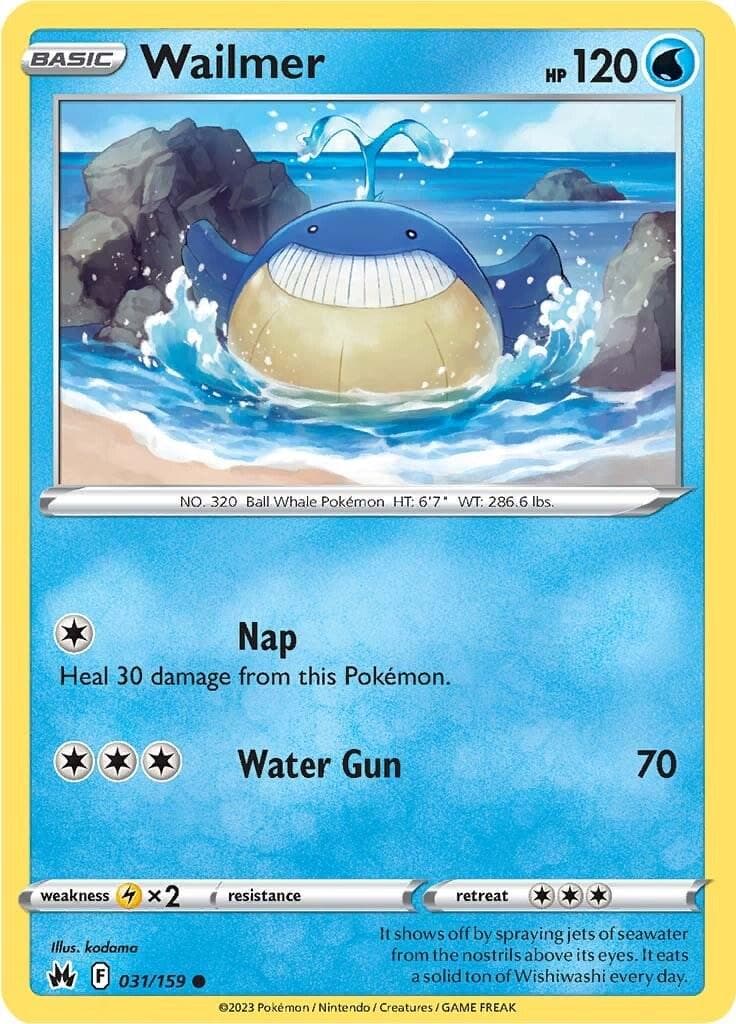 Wailmer #31 — Pokemon Crown Zenith