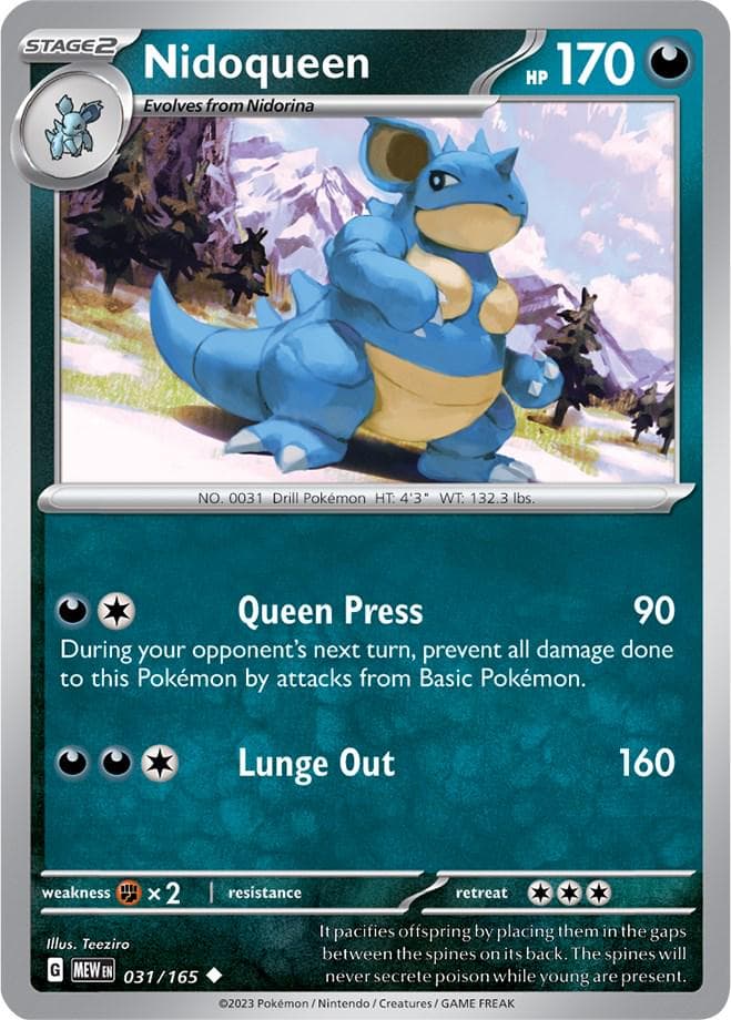 Nidoqueen #31 — Pokemon Scarlet & Violet 151
