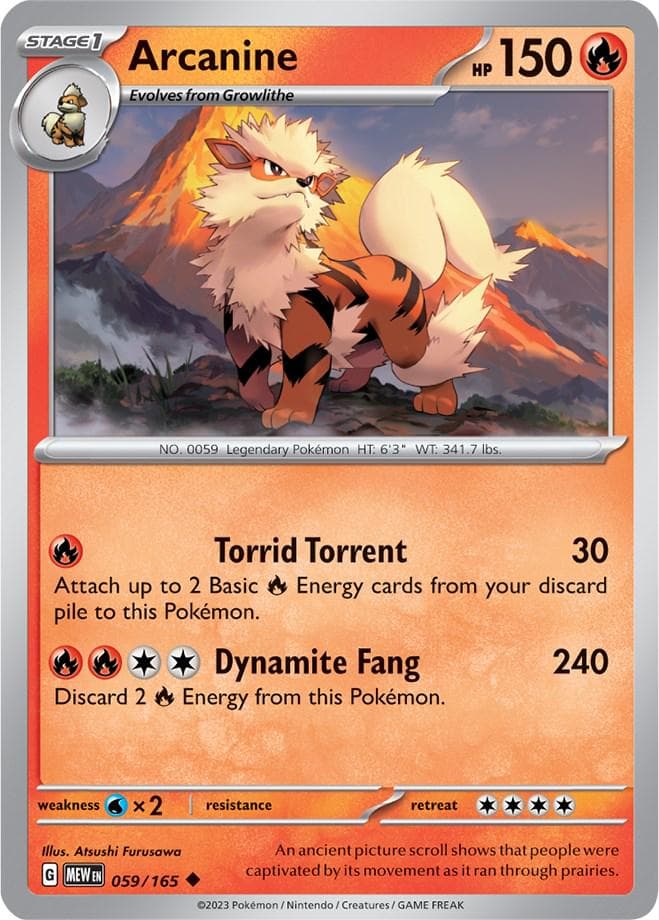 Arcanine #59 — Pokemon Scarlet & Violet 151