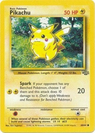 Pikachu #60 — Pokemon Jungle