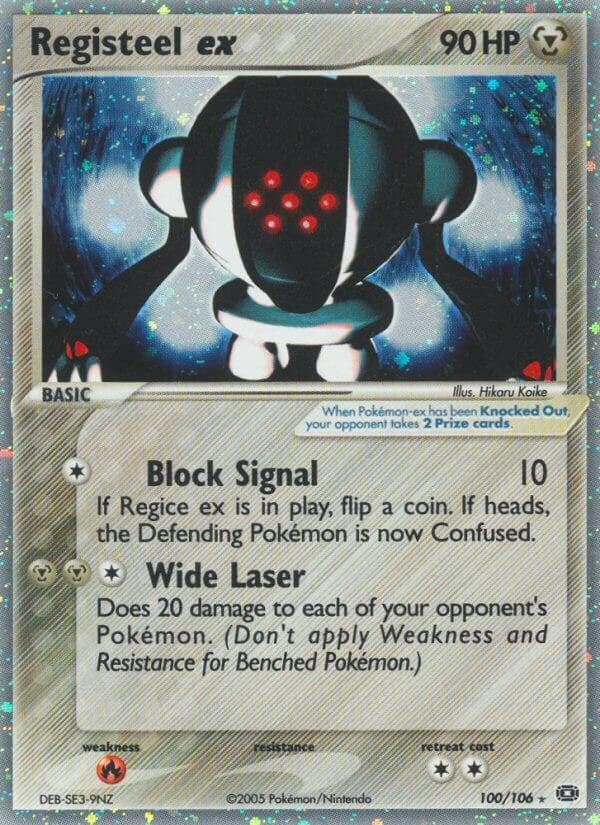Registeel EX #100 — Pokemon Emerald