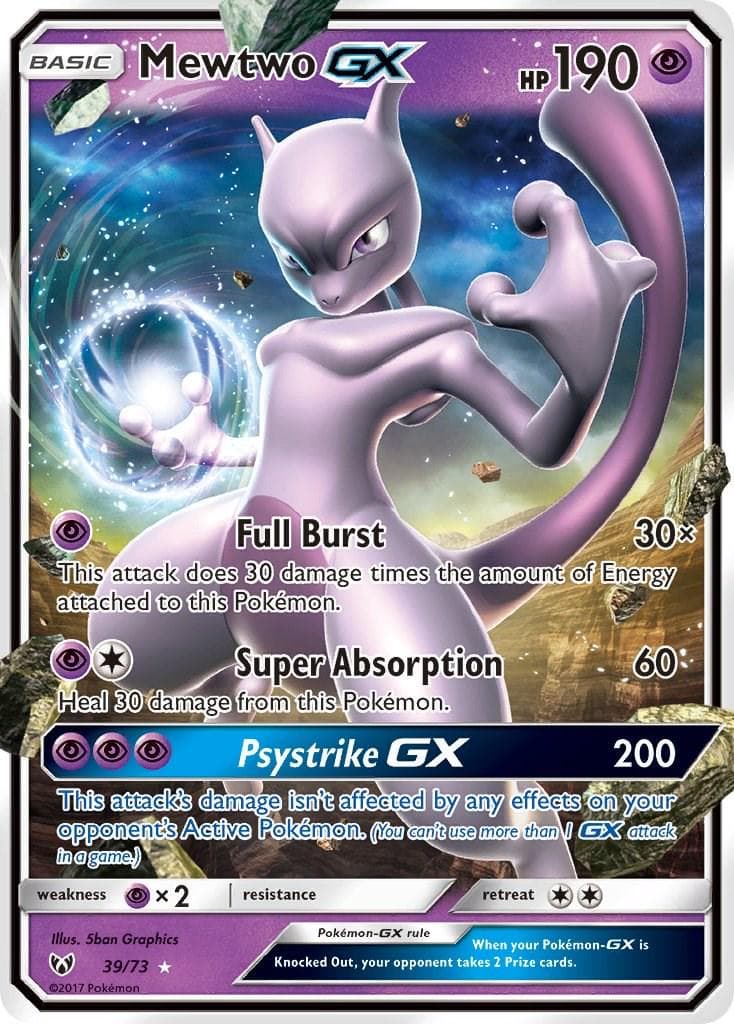 Mewtwo GX #39 — Pokemon Shining Legends