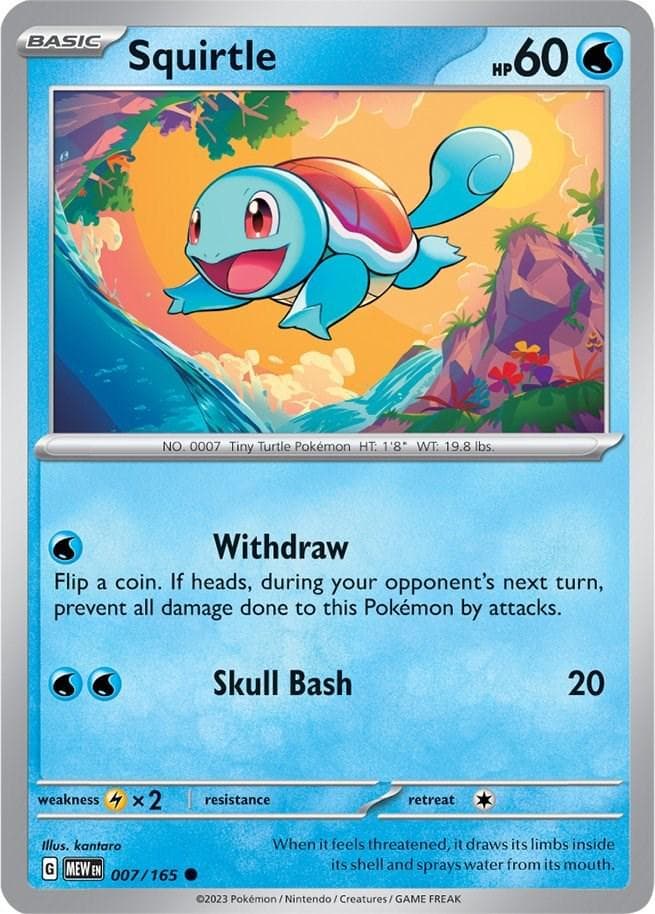 Squirtle #7 — Pokemon Scarlet & Violet 151