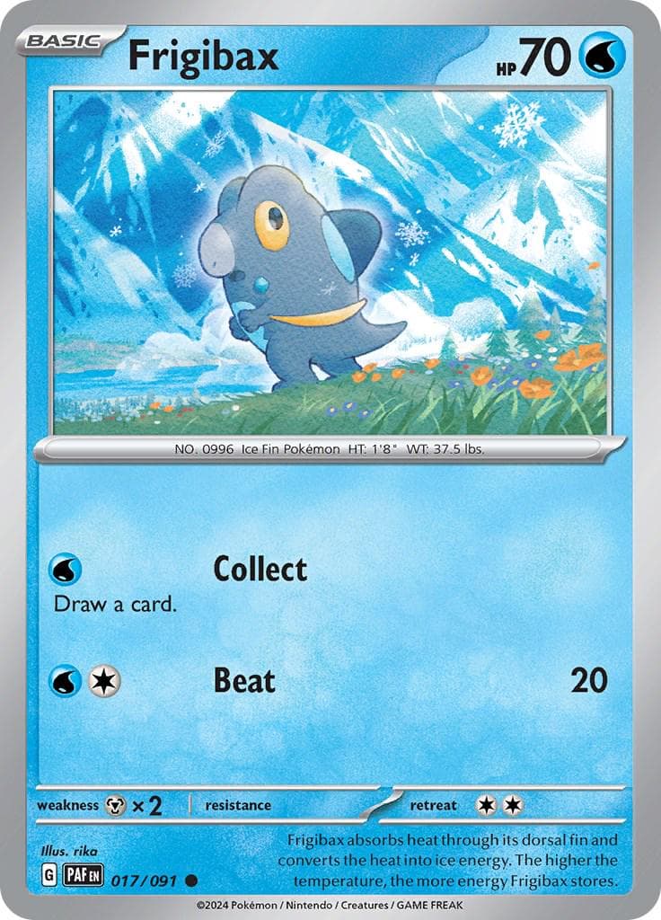 Frigibax #17 — Pokemon Paldean Fates