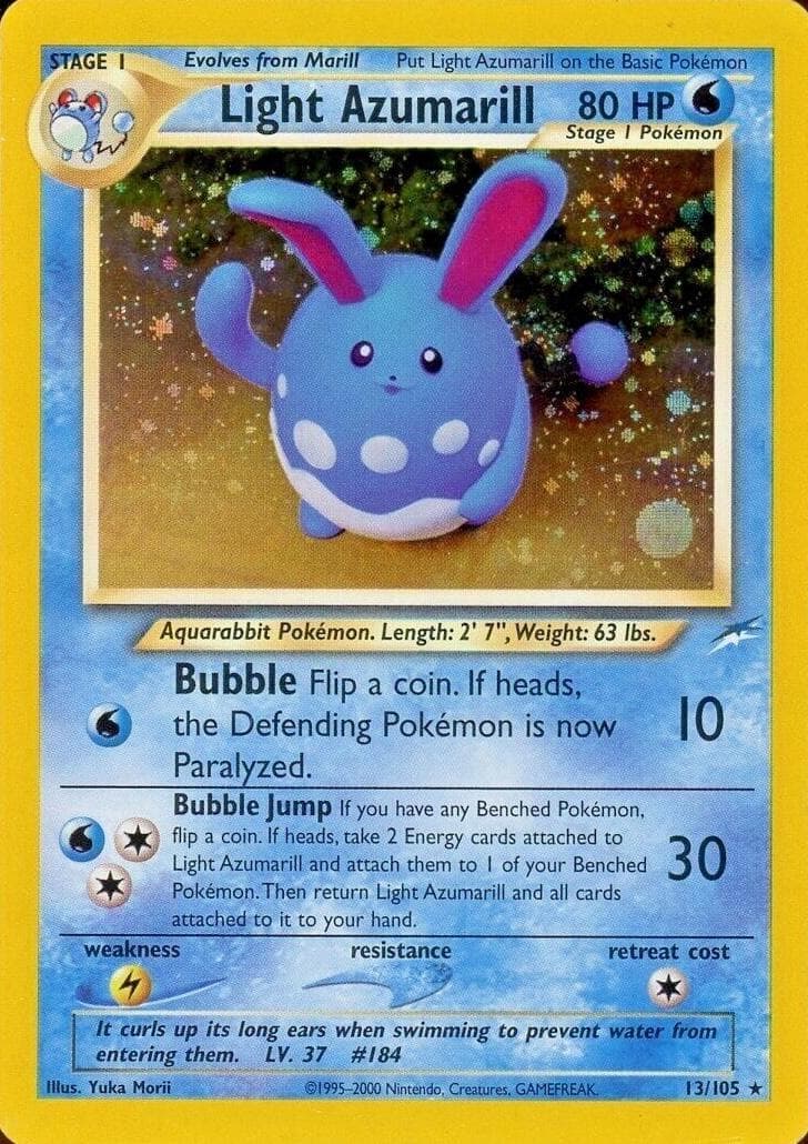 Light Azumarill #13 — Pokemon Neo Destiny