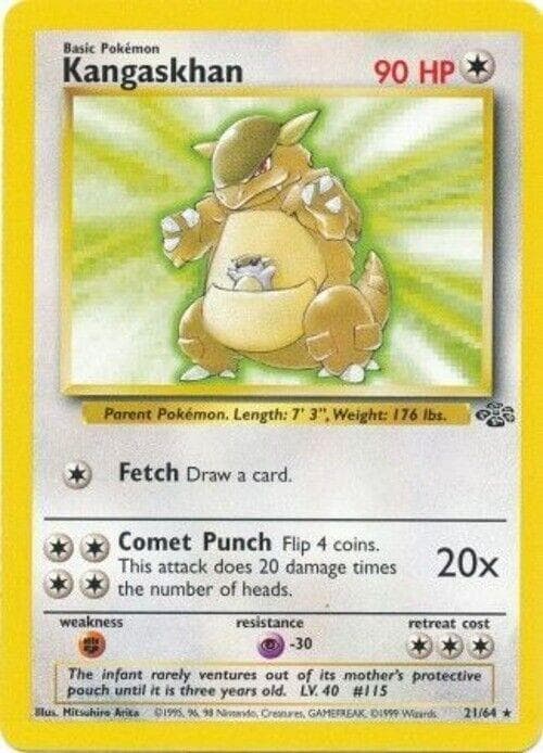 Kangaskhan #21 — Pokemon Jungle