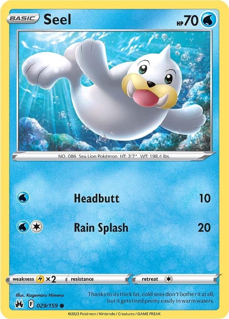 Seel #29 — Pokemon Crown Zenith