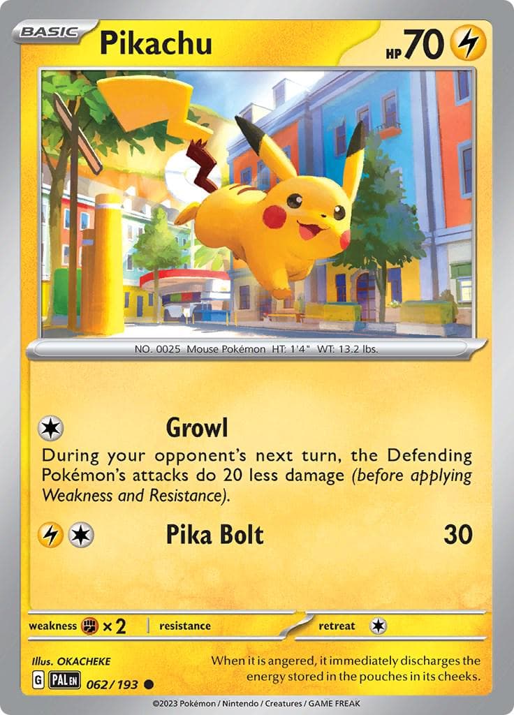 Pikachu #62 — Pokemon Paldea Evolved