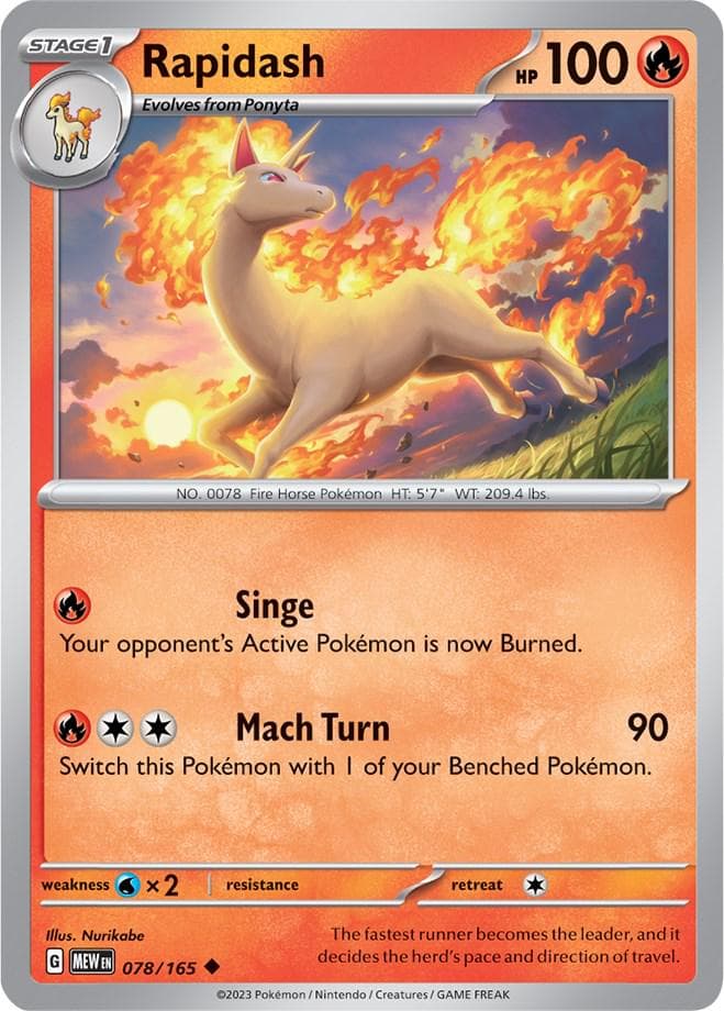 Rapidash #78 — Pokemon Scarlet & Violet 151