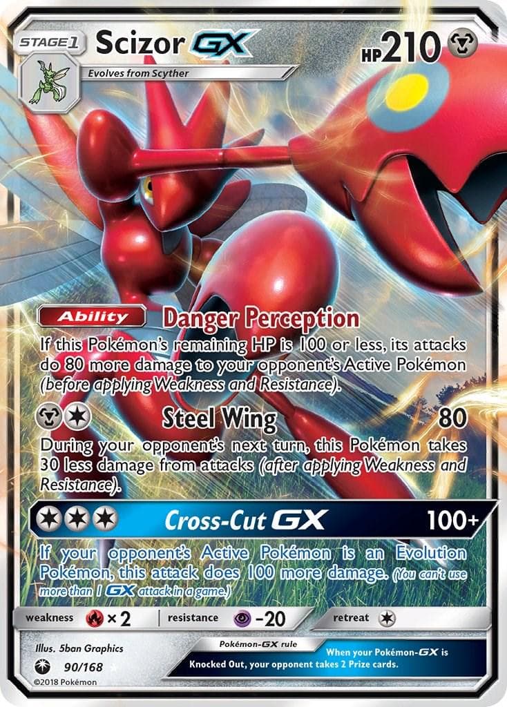 Scizor GX #90 — Pokemon Celestial Storm