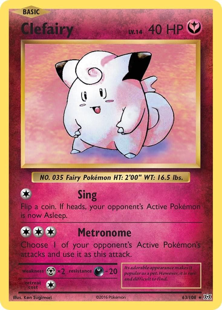 Clefairy #63 — Pokemon Evolutions
