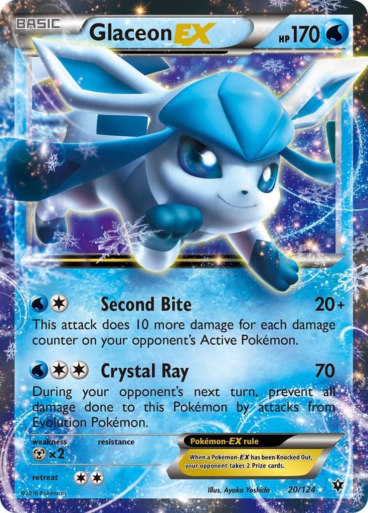 Glaceon EX #20 — Pokemon Fates Collide