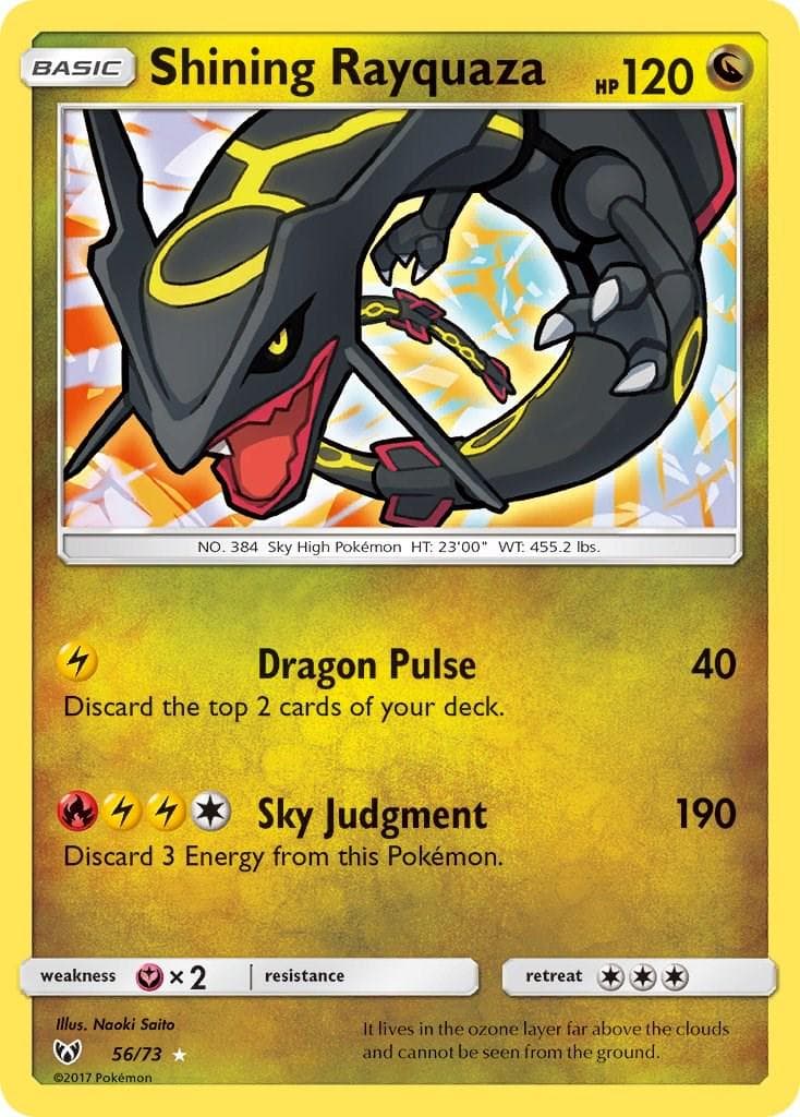 Shining Rayquaza #56 — Pokemon Shining Legends