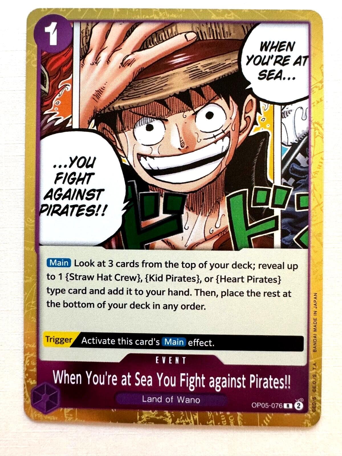 When You're at Sea You Fight against Pirates!! OP05-076 — One Piece Awakening of the New Era