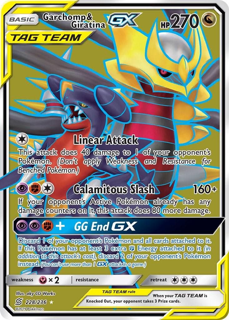 Garchomp & Giratina GX #228 — Pokemon Unified Minds