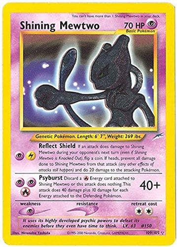 Shining Mewtwo #109 — Pokemon Neo Destiny
