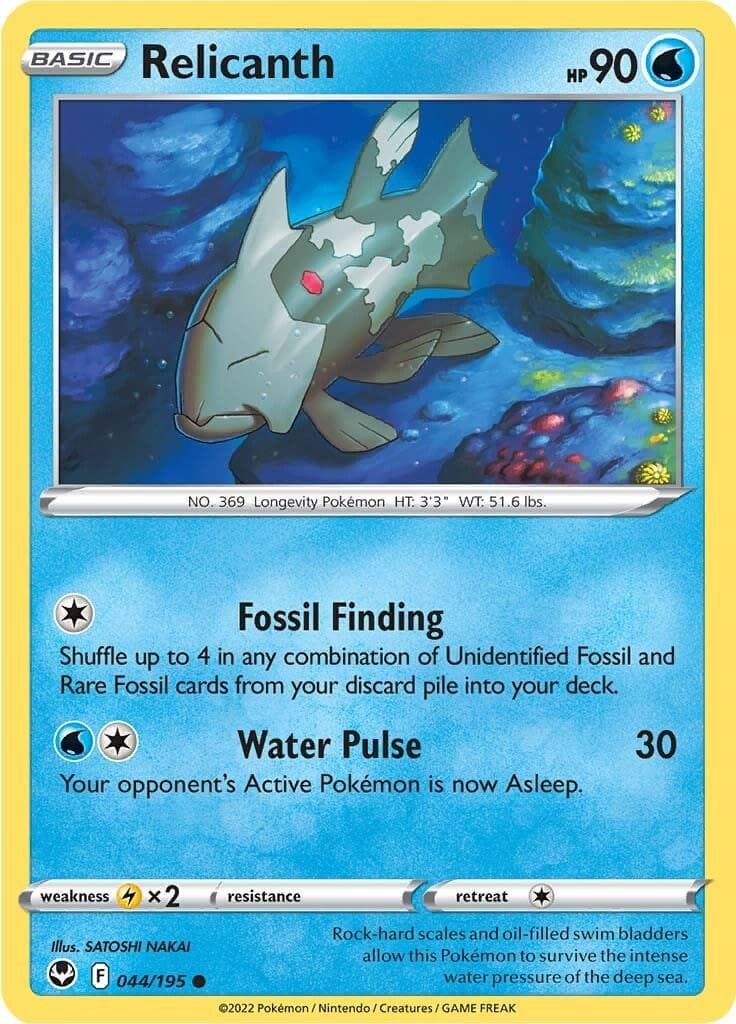 Relicanth #44 — Pokemon Silver Tempest