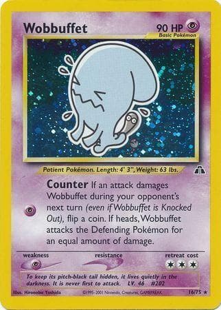 Wobbuffet #16 — Pokemon Neo Discovery